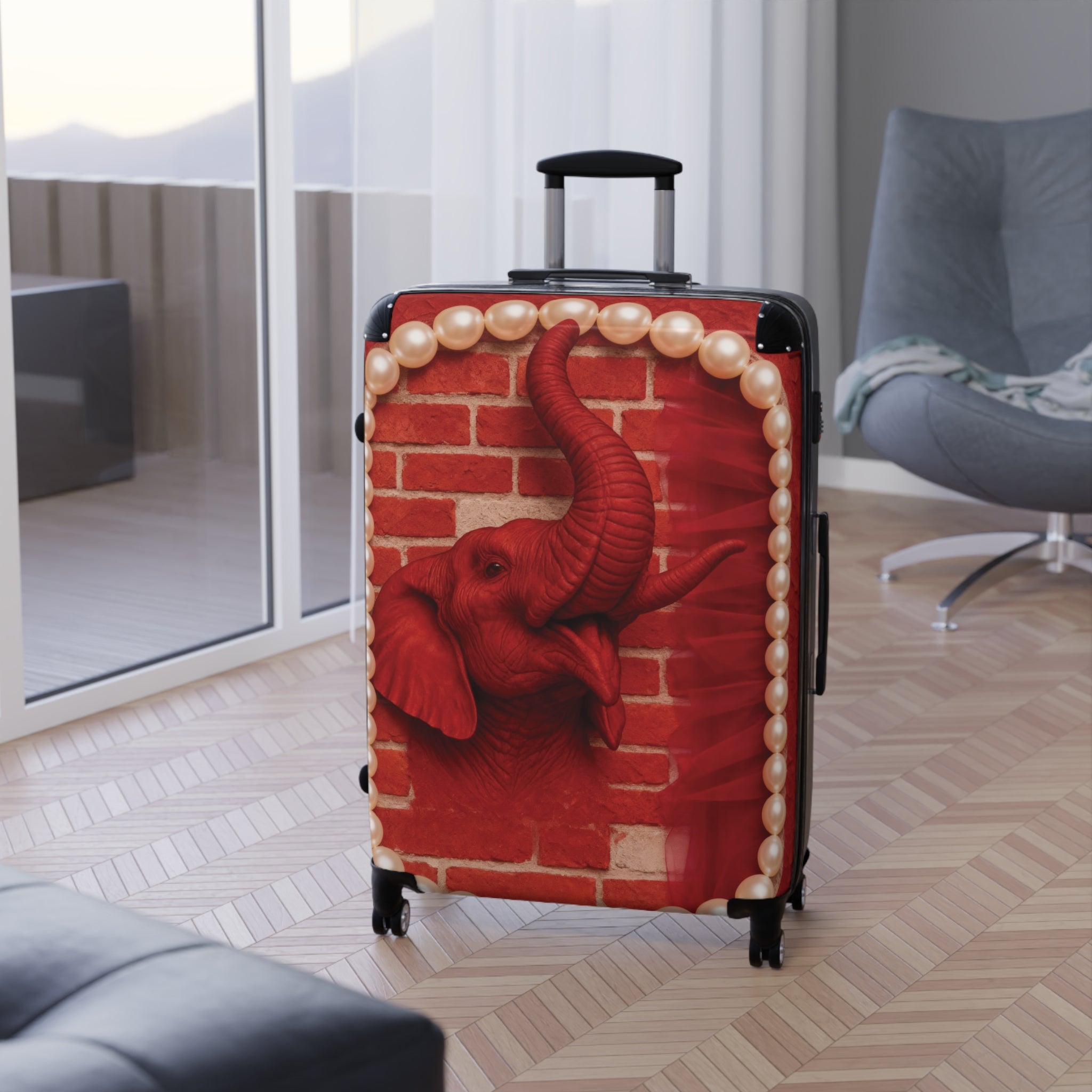 - Stylish Travel Luggage, Unique Carry-On, Cute Gift for Travelers, Vacation Pack, Animal Print