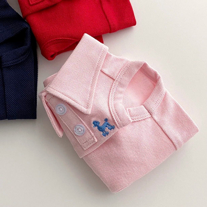 Pink poodle polo 10 inch neck