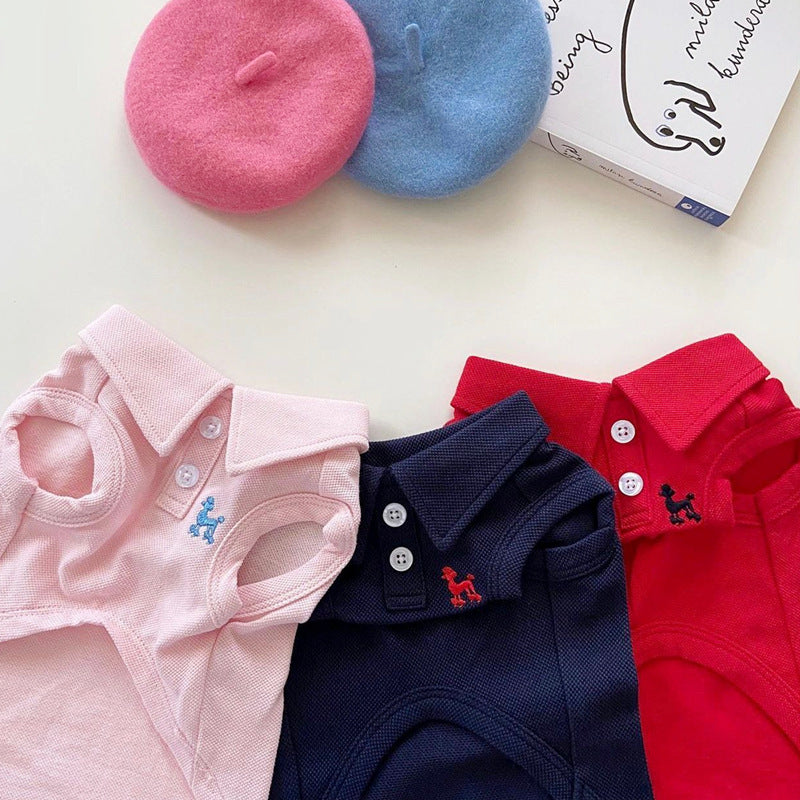 Pink poodle polo 10 inch neck