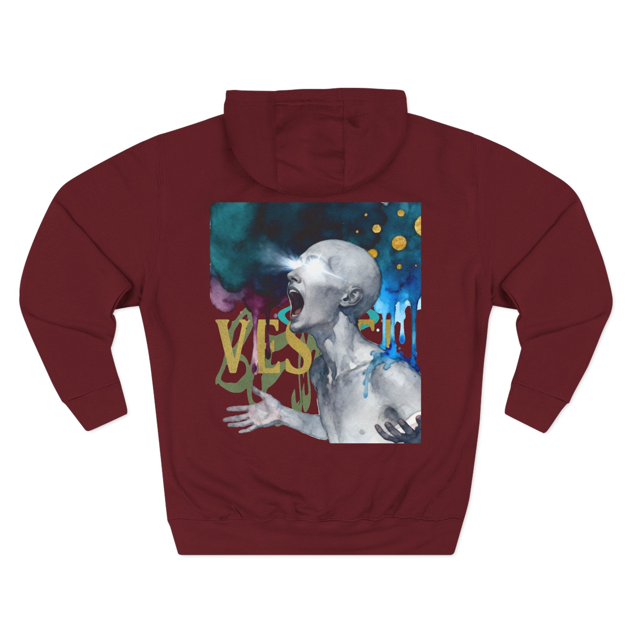 Vessel, Inspirational Three-Panel Fleece Hoodie -