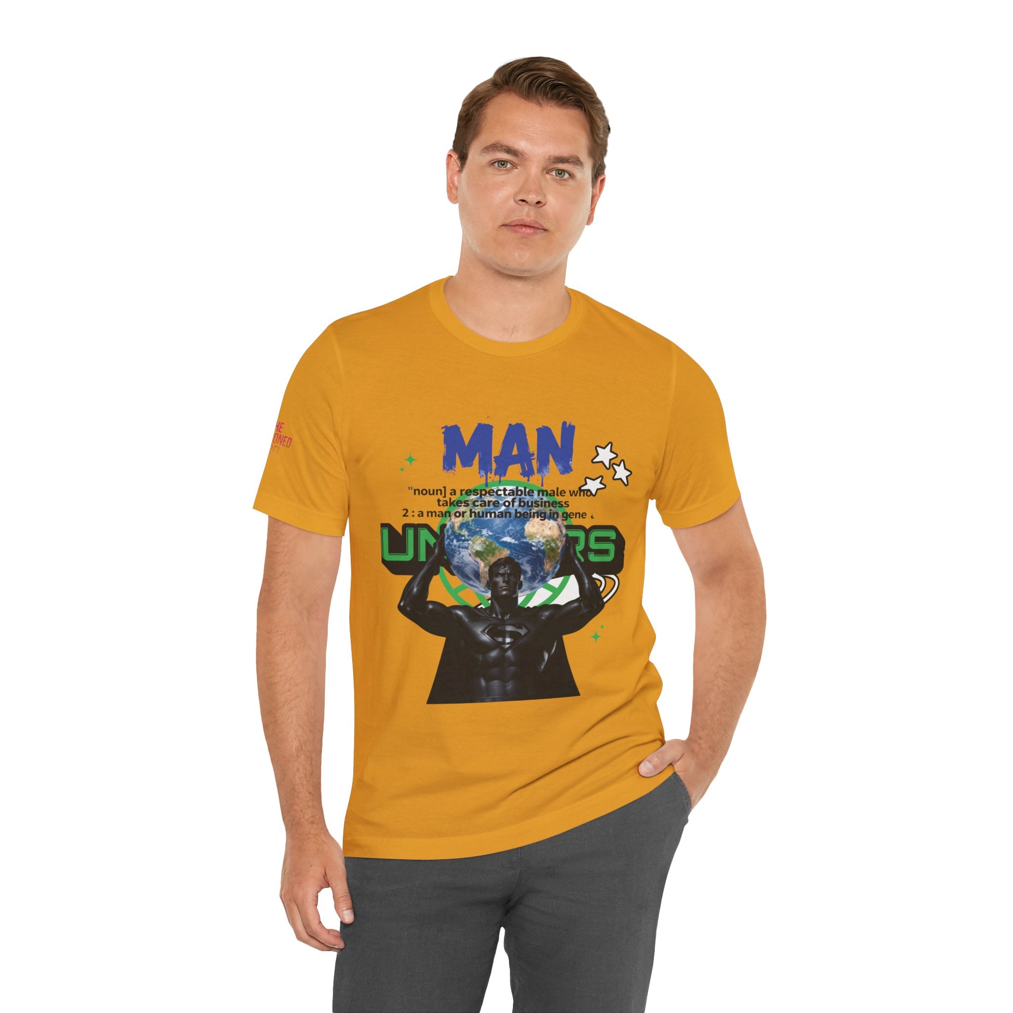T-Shirt All Man, World on His Shoulders Trend Gift
