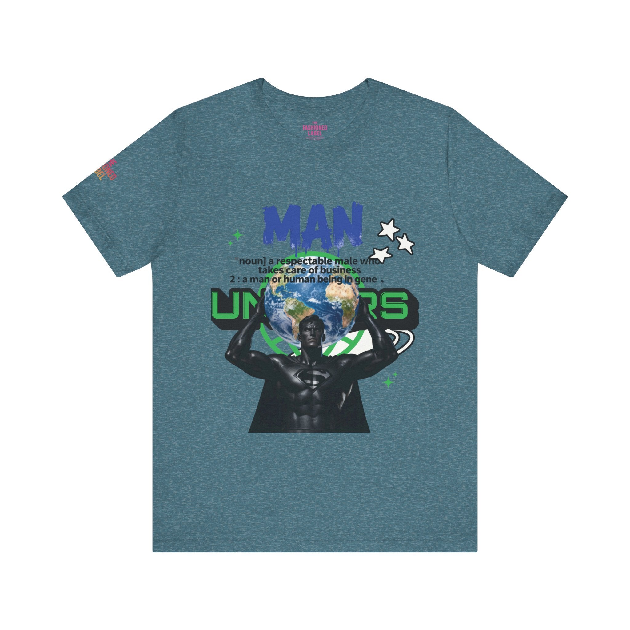 T-Shirt All Man, World on His Shoulders Trend Gift