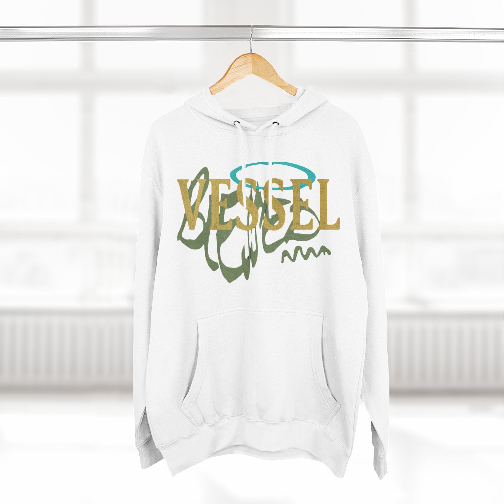 Vessel, Inspirational Three-Panel Fleece Hoodie -