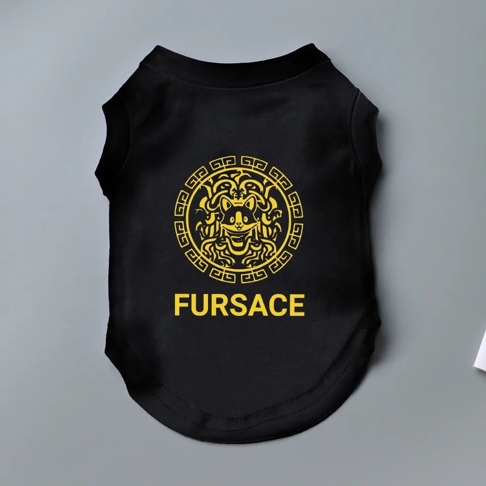 Fur black tee 13-14inch neck
