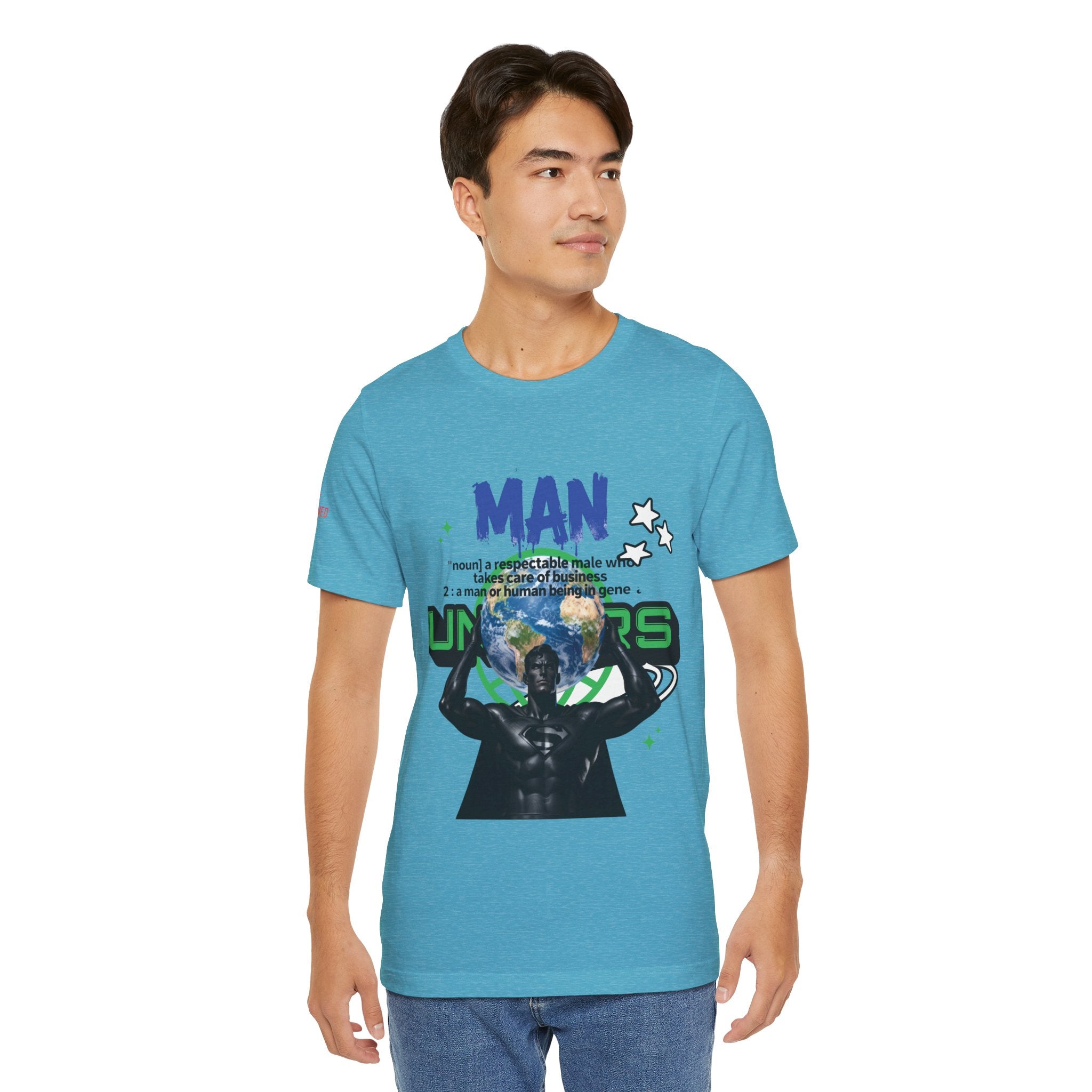 T-Shirt All Man, World on His Shoulders Trend Gift