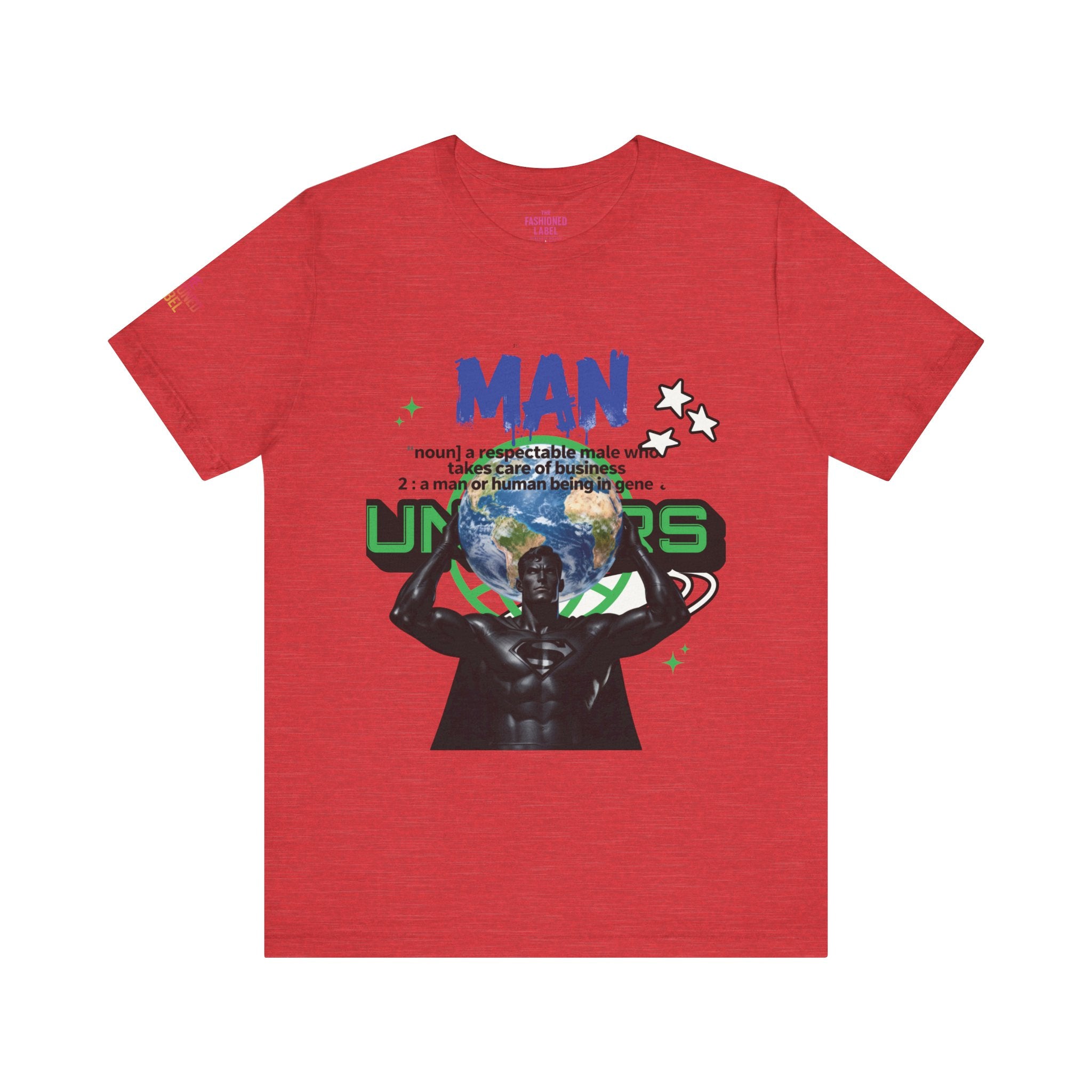 T-Shirt All Man, World on His Shoulders Trend Gift