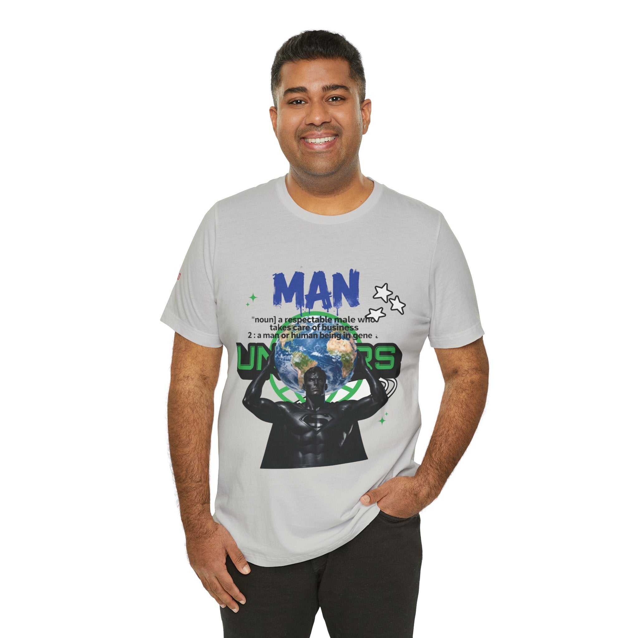 T-Shirt All Man, World on His Shoulders Trend Gift