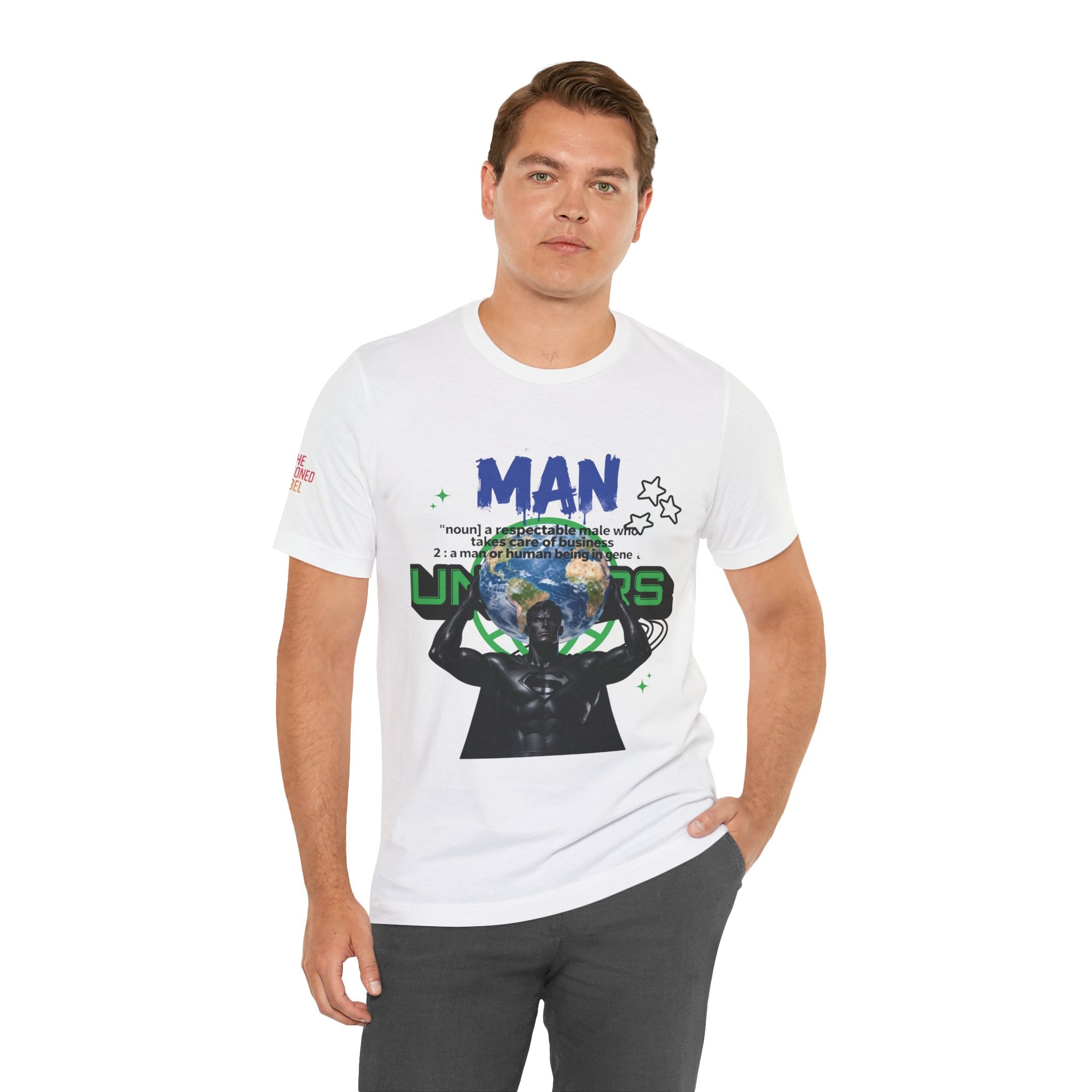 T-Shirt All Man, World on His Shoulders Trend Gift