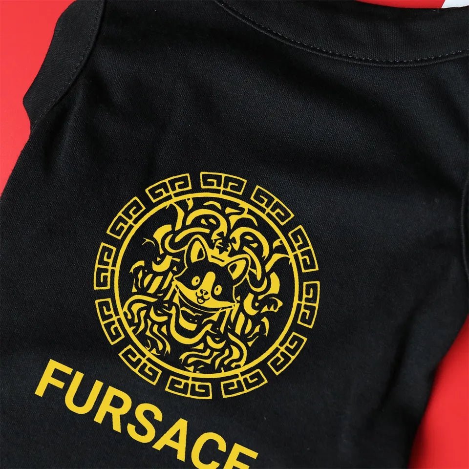 Fur black tee 13-14inch neck