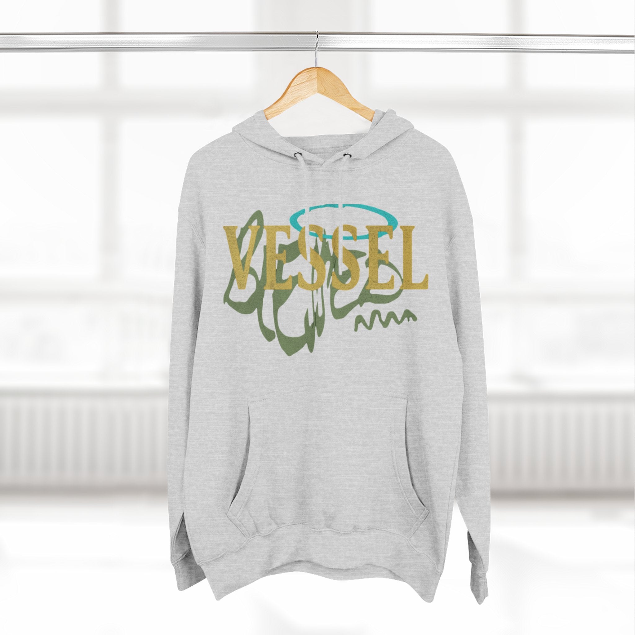 Vessel, Inspirational Three-Panel Fleece Hoodie -