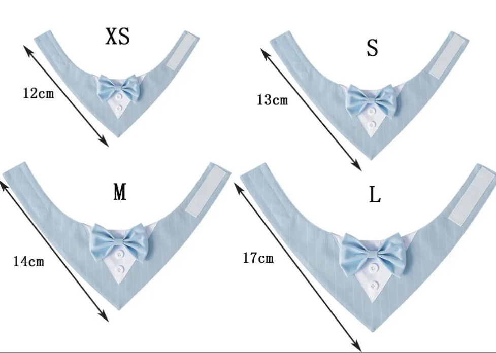 Luxury colorful adjustable wedding party suit custom triangle pet cat dog bow tie bandana scarf