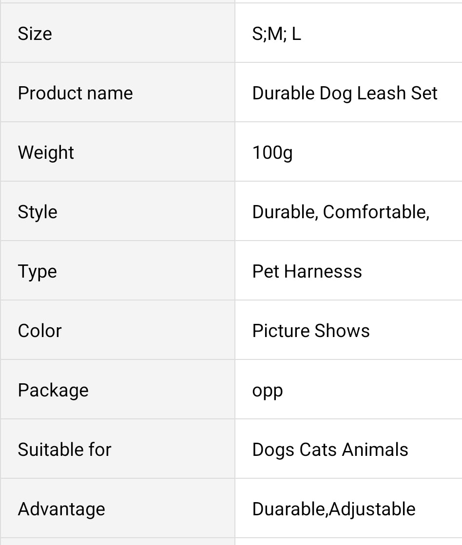 Fun Durable Dog Leash and Poop Bag! ( COLLARS come with PURPLE AND WHITE LEASHES SET)