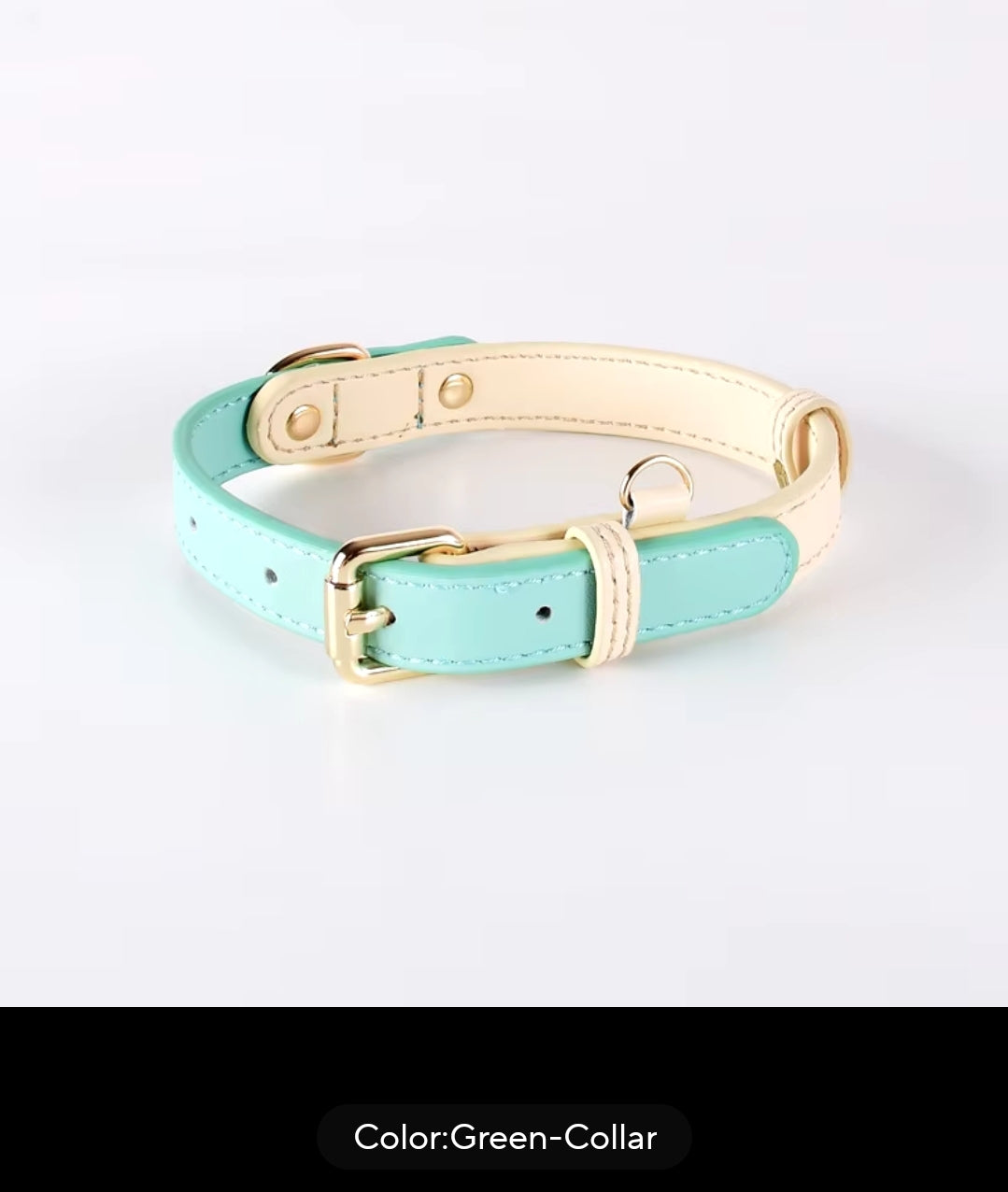 Genuine leather colorful pet collars 8/13 in neck