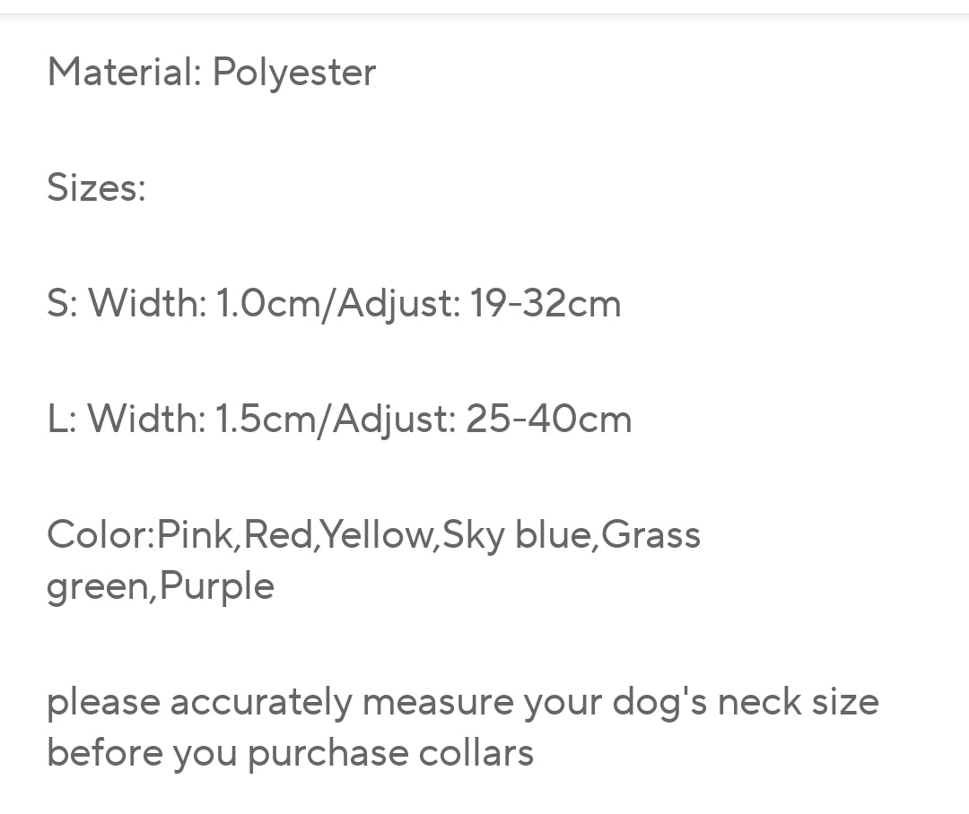 Dog/Cat ruffle collar with bell 7/10 in neck