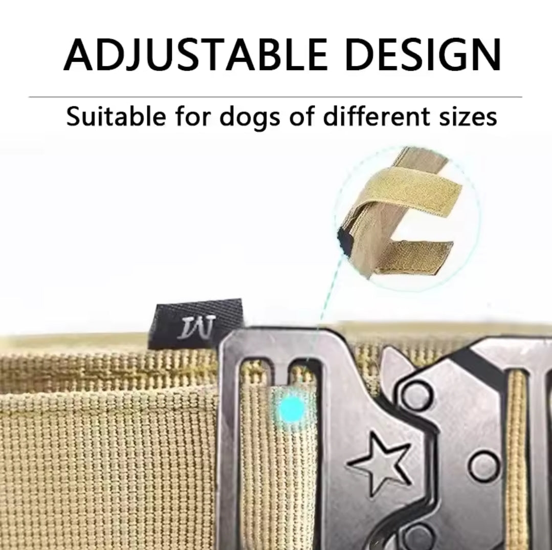 Dog Collar Tactical Xl aprox 70/90lbs
