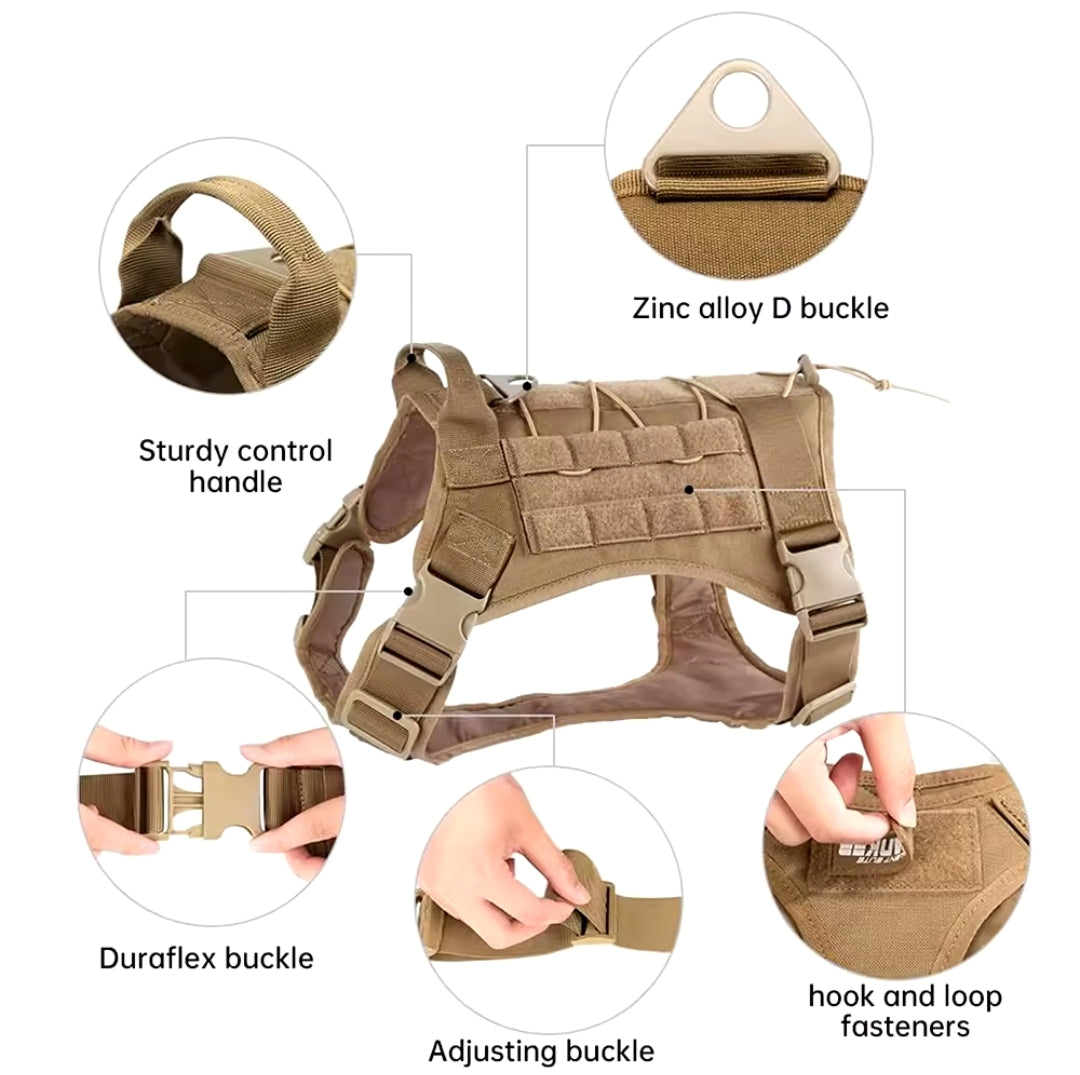 Tactical Dog Harness Xl aprox 98 to 130lbs