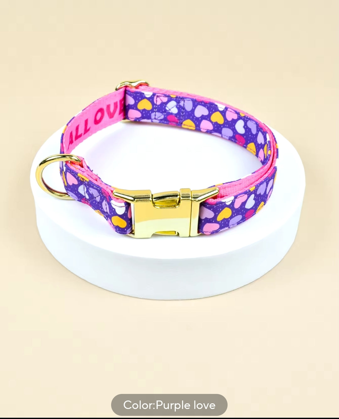 Fun Durable Dog Leash and Poop Bag! ( COLLARS come with PURPLE AND WHITE LEASHES SET)