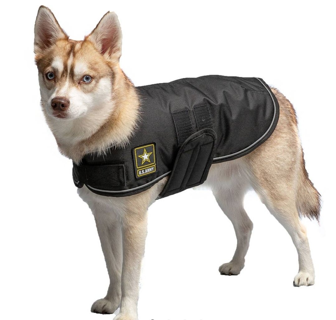 Military Dog Blanket Jacket aprox 26 inch chest