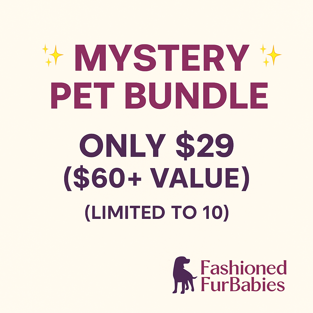 Inventory Bundle, this weekend, only of September 25th. Taxes may apply. Any mystery inventory!
$60 retail value. DM at Instagram @ Fashioned_Furbabies_  The only thing that you can apply is if it's a boy or a girl.
And small, medium, or large