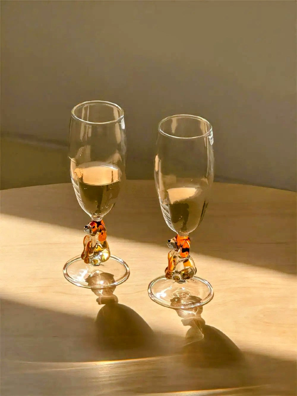 Handmade Dog Wine Glasses Cute Unique Cheers