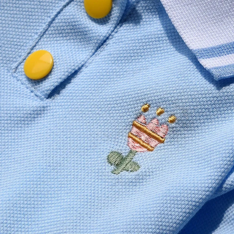 Spring summer dog dress polo dress cat dog aprox 7 in neck