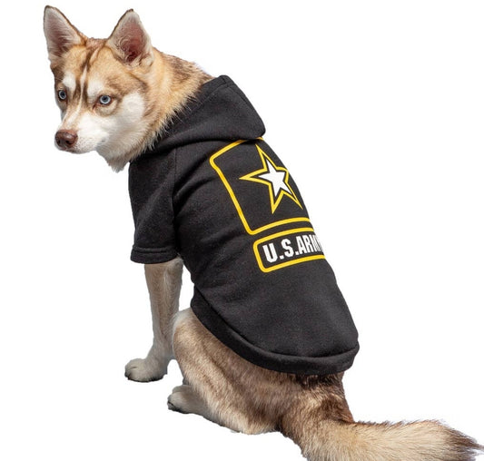 Military Hooded Dog Fleece