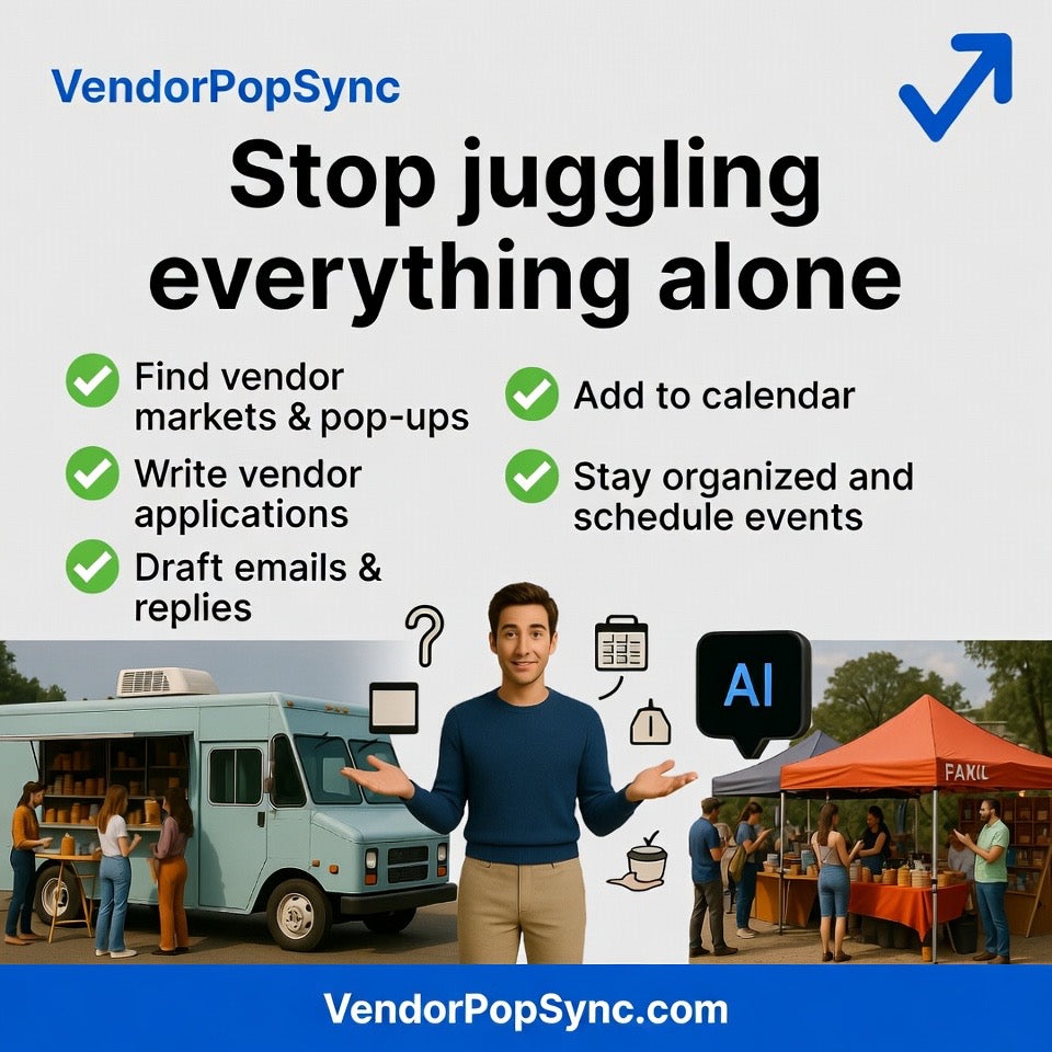 VendorPopSync — The All-in-One App for Food Trucks, Pop-Up Shops & Craft Vendors