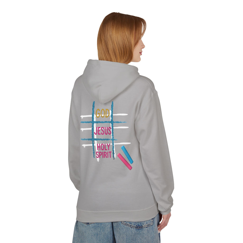 Tic Tac Toe Trinity Hoodie - God Jesus Holy Spirit