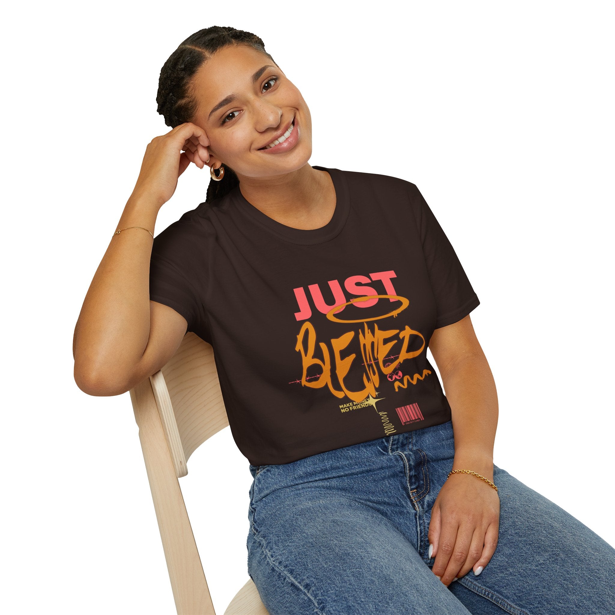 Just Blessed T-Shirt — Casual Inspirational Graphic Tee