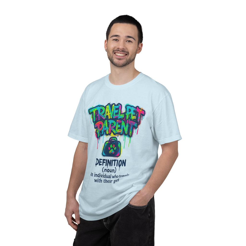 Travel Pet Parent T-shirt — Graffiti Design