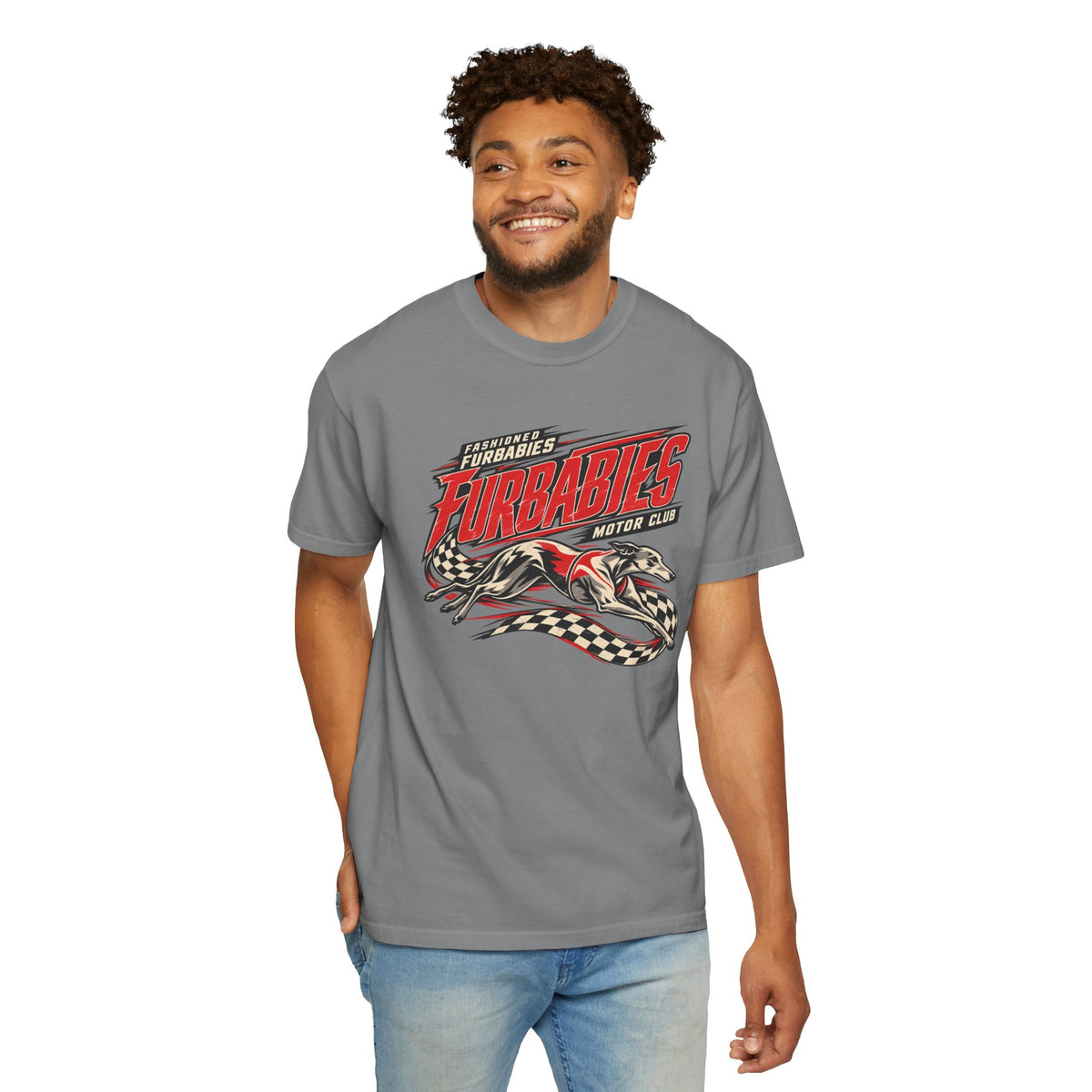 Fur Babies Vintage Racing Graphic T-Shirt