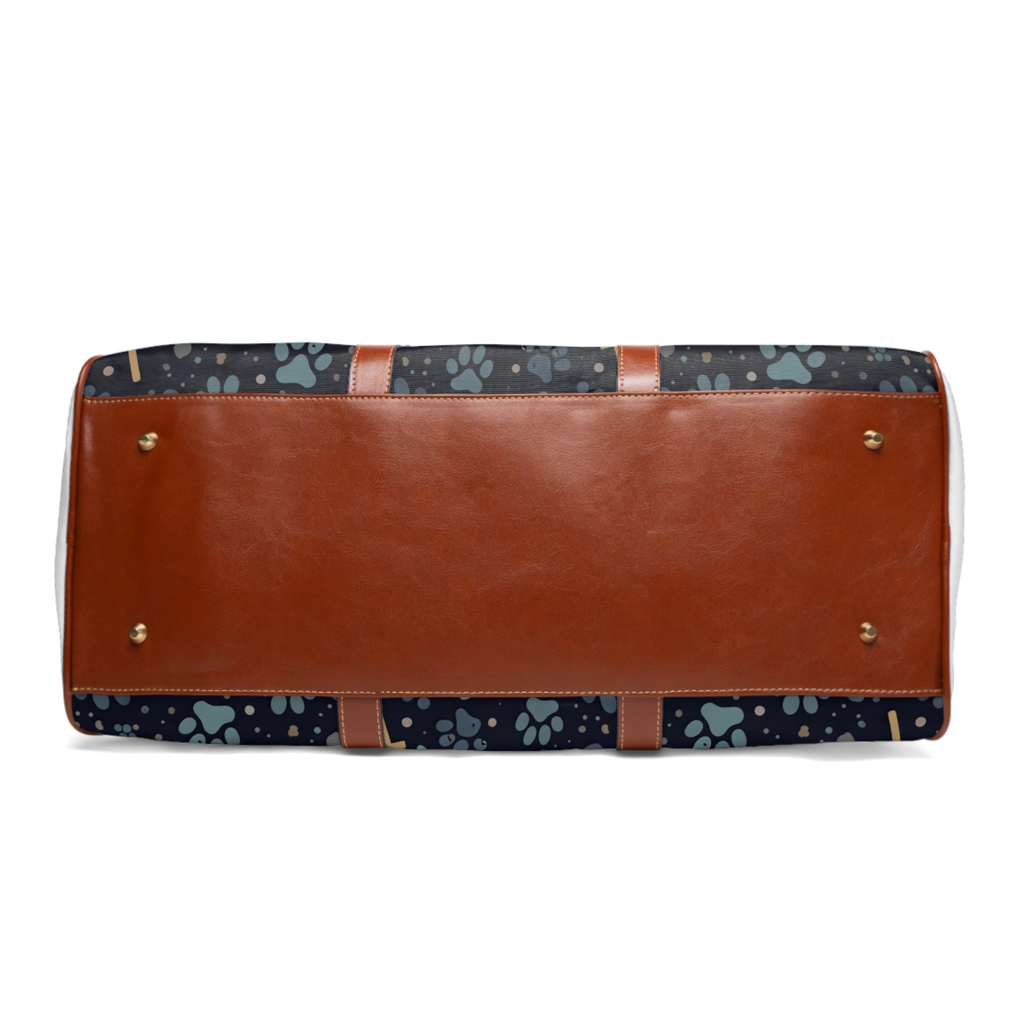 Christian Paw Print Travel Duffle — Psalm 145:9 Waterproof Weekender Bag