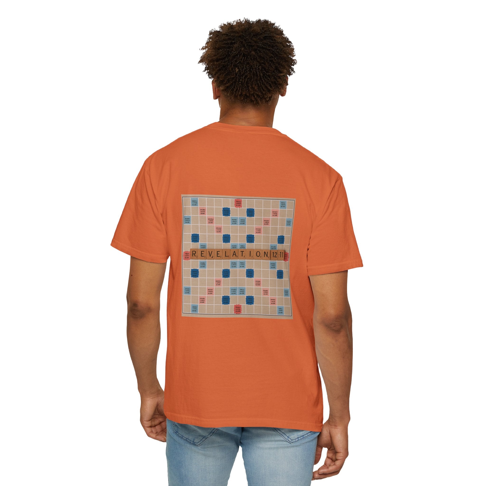 Unisex Garment-Dyed T-Shirt - Scrabble Revelations Game Board Set Gift