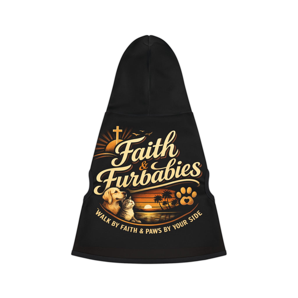 Faith & Furbabies Pet Hoodie — 'Walk by Faith & Paws by Your Side' Dog Hoodie