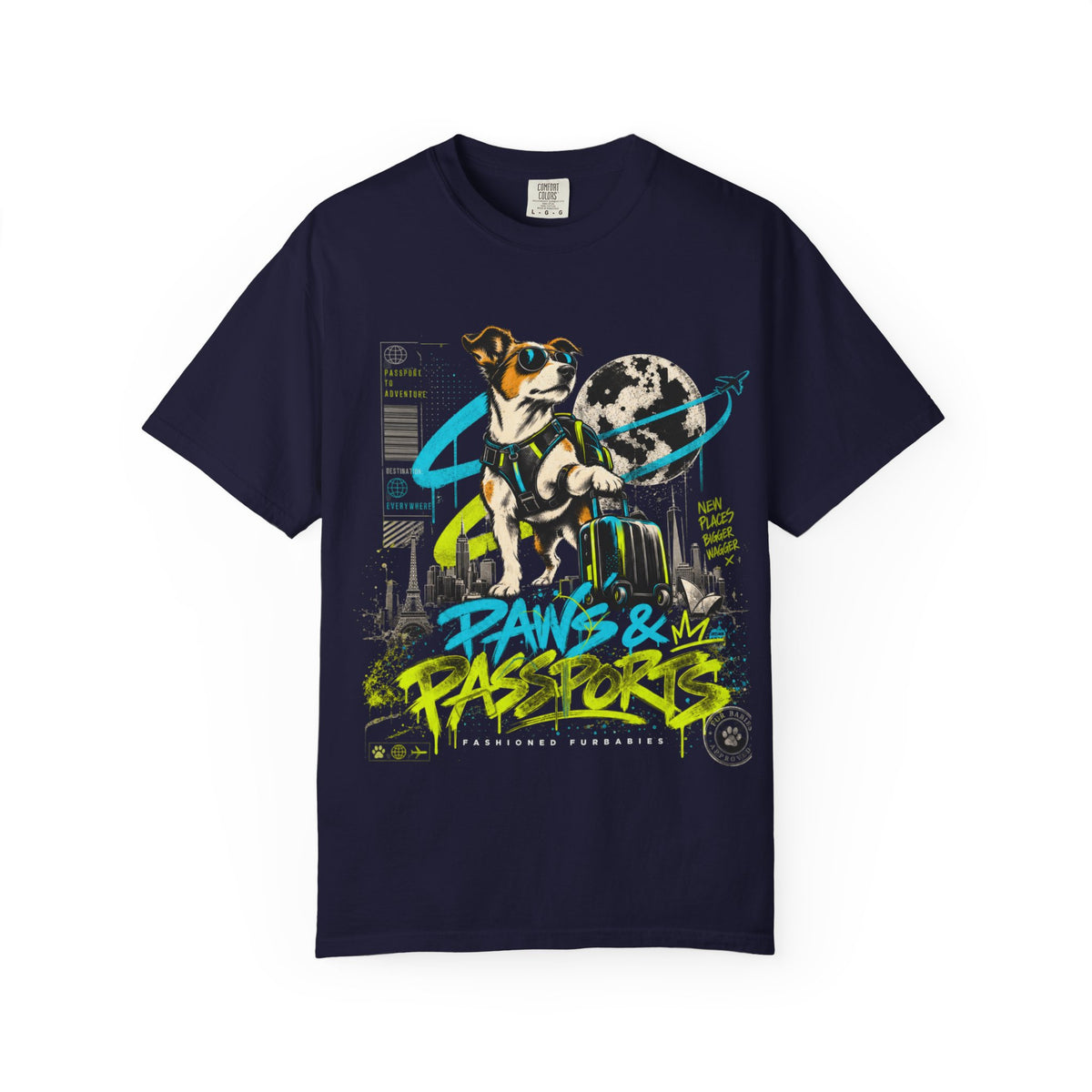 Paws & Passports Travel Dog T-Shirt