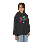 Youth Hoodie — “Little Vessels” Princess Christian Kids Sweatshirt (Mark 9:23, All Things Possible)