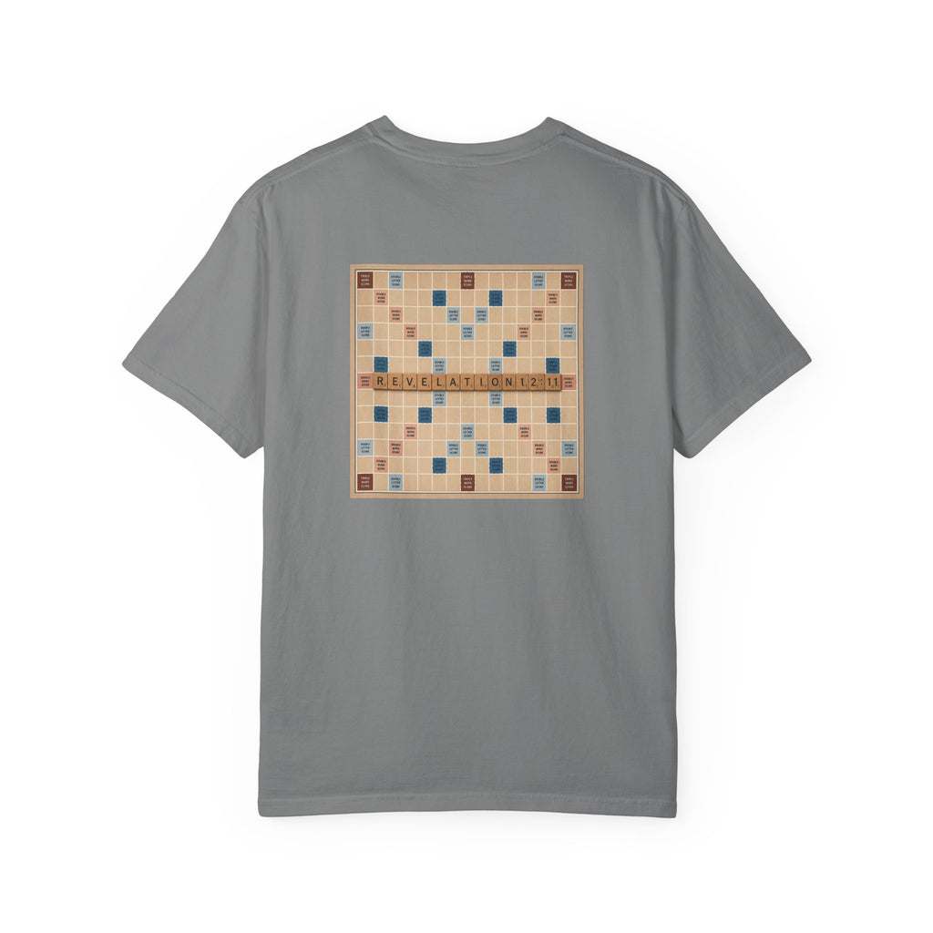 Unisex Garment-Dyed T-Shirt - Scrabble Revelations Game Board Set Gift