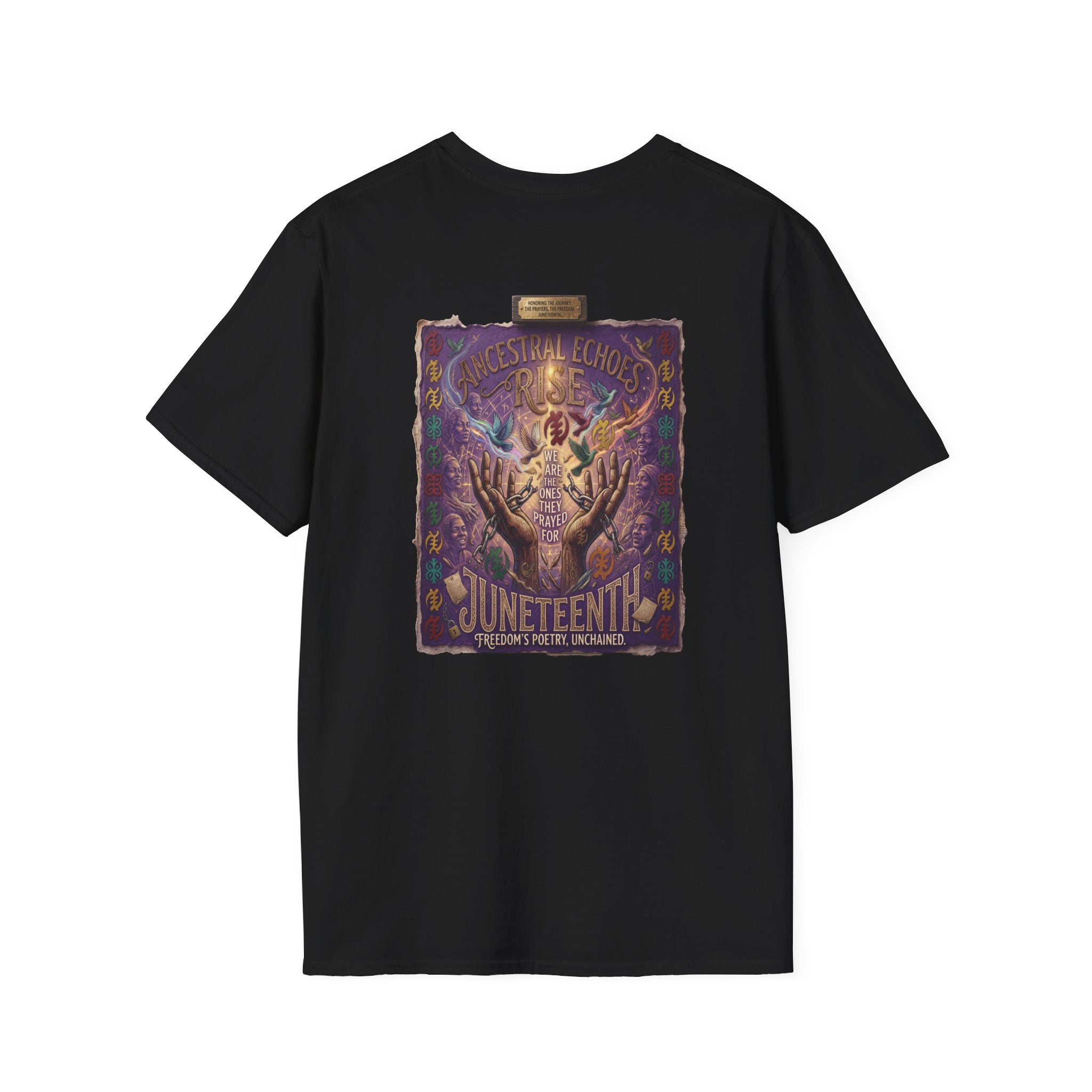 Juneteenth Distressed T-Shirts | Black History & Freedom Pride Tees (Set of 3 Designs)Matching Pet Apparel