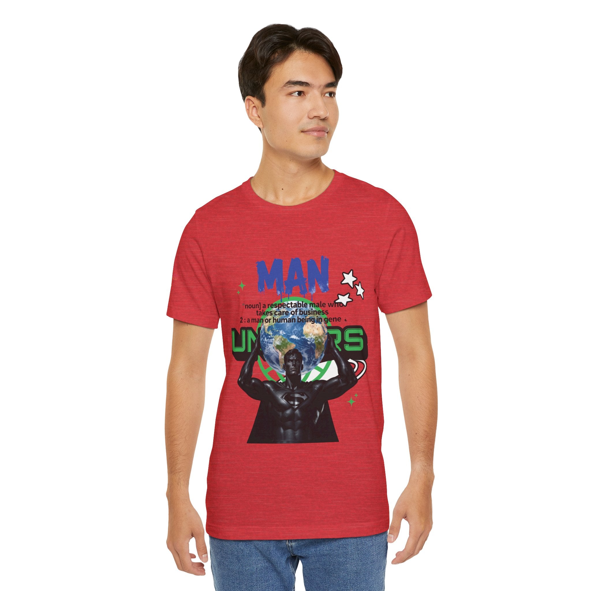 T-Shirt All Man, World on His Shoulders Trend Gift