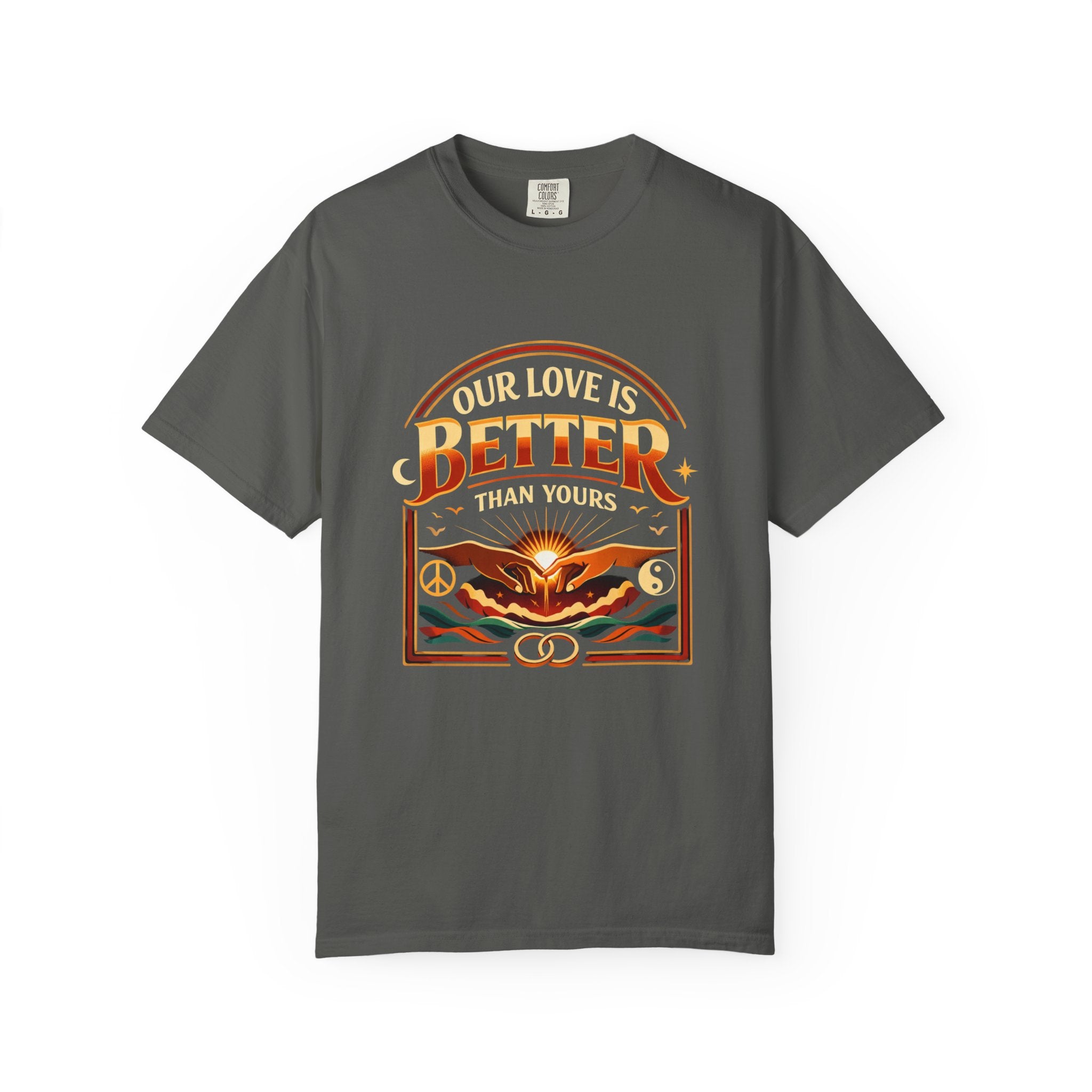 Our Love Is Better Graphic T‑Shirt — Retro Sun & Eagle Vintage Tee