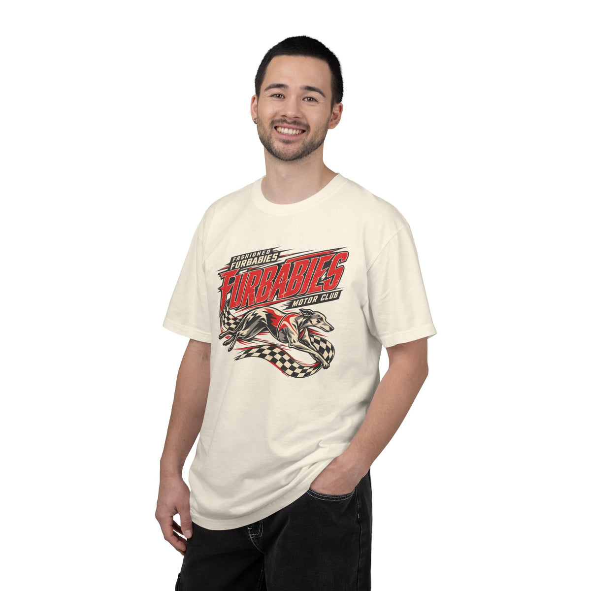 Fur Babies Vintage Racing Graphic T-Shirt
