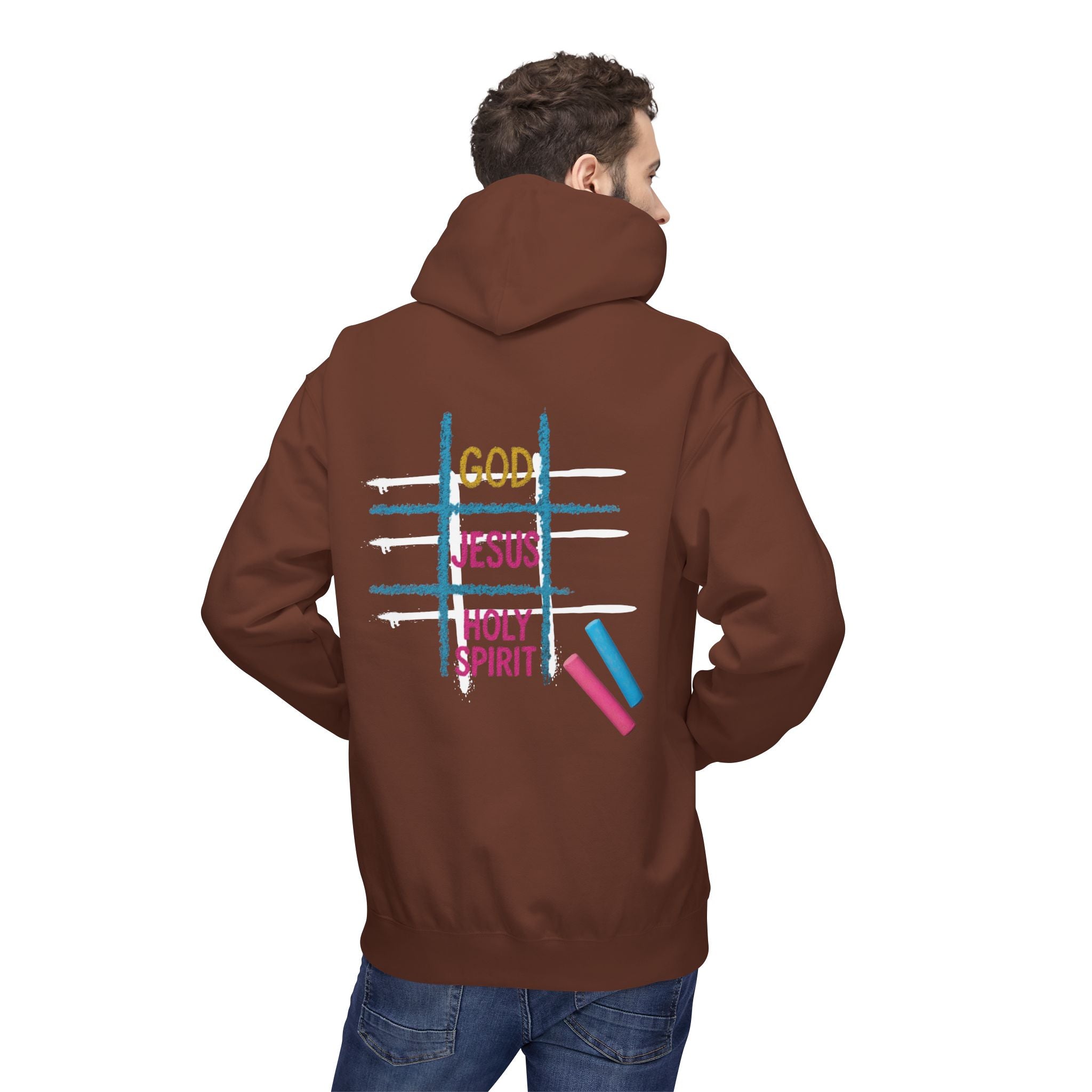 Tic Tac Toe Trinity Hoodie - God Jesus Holy Spirit