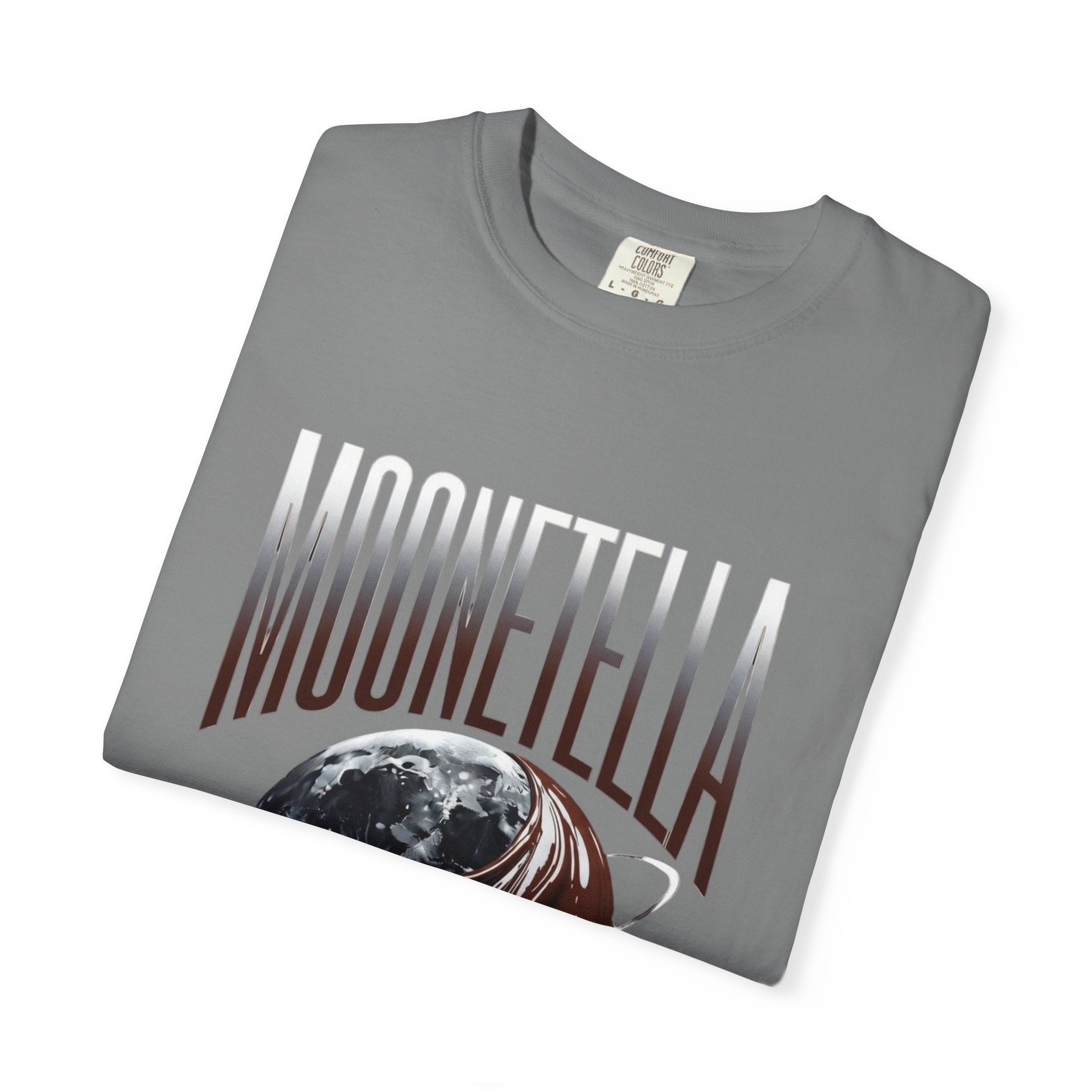 Moonetella T-Shirt — Retro Space Chocolate Moon Graphic Tee (Artemis II Mission Tribute)