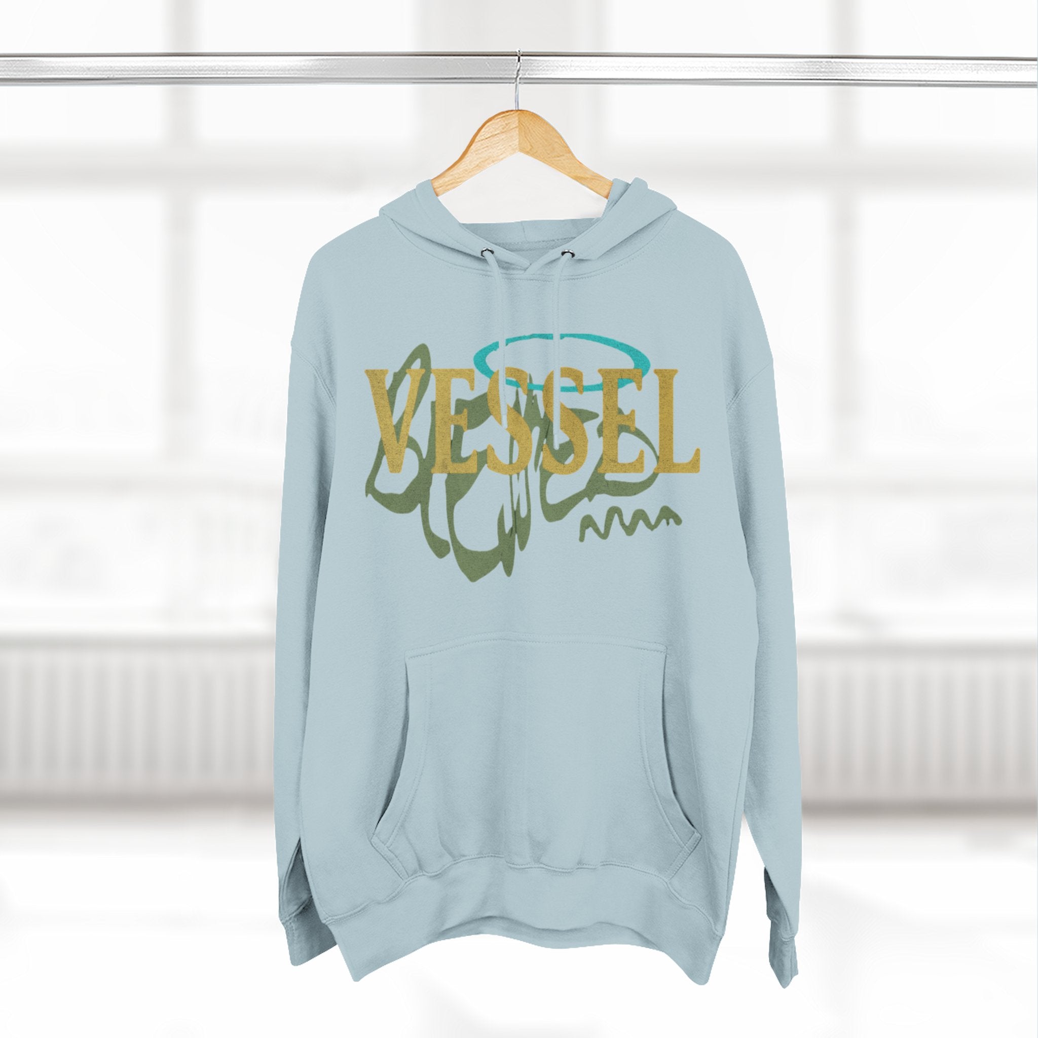 Vessel, Inspirational Three-Panel Fleece Hoodie -