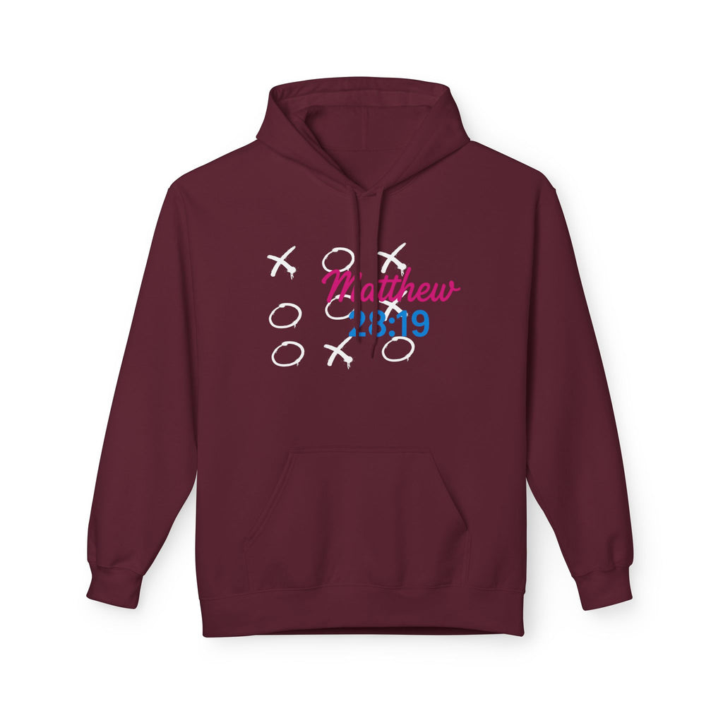Tic Tac Toe Trinity Hoodie - God Jesus Holy Spirit