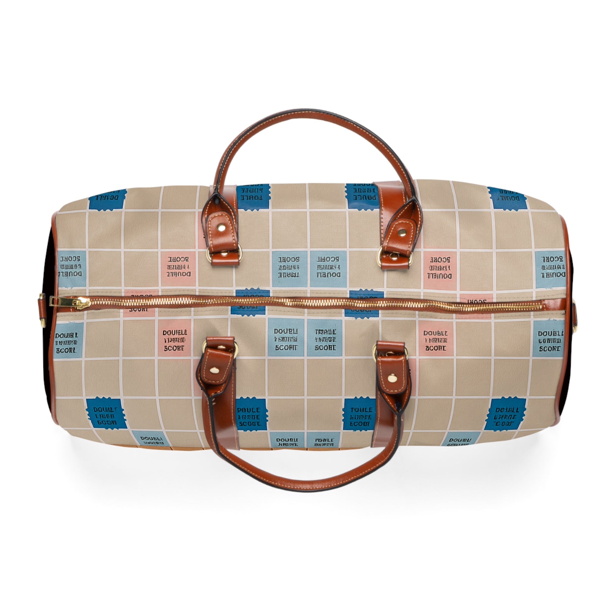 Revelation 12:11 Scrabble-Style Waterproof Travel Bag
