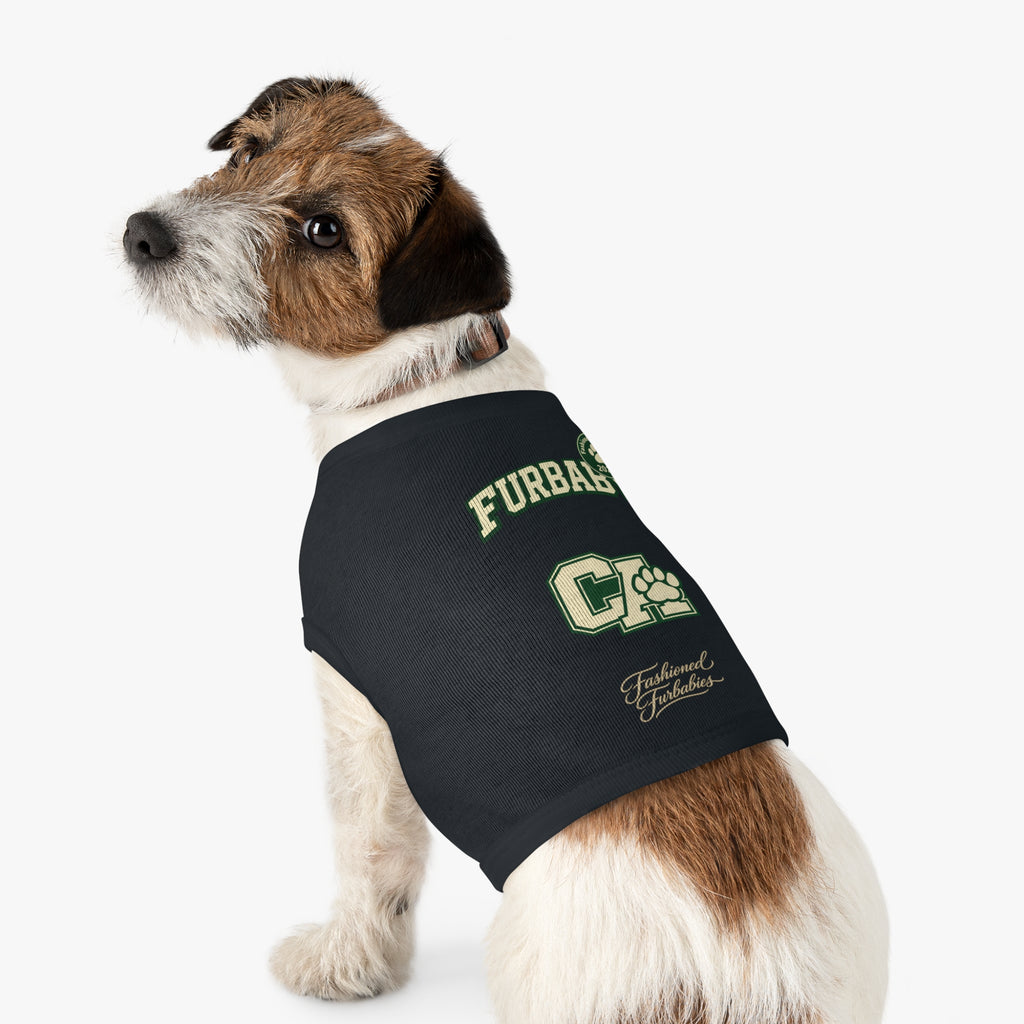 California Furbaby Varsity Pet Tank Top – Retro Collegiate Paw Club Dog Shirt