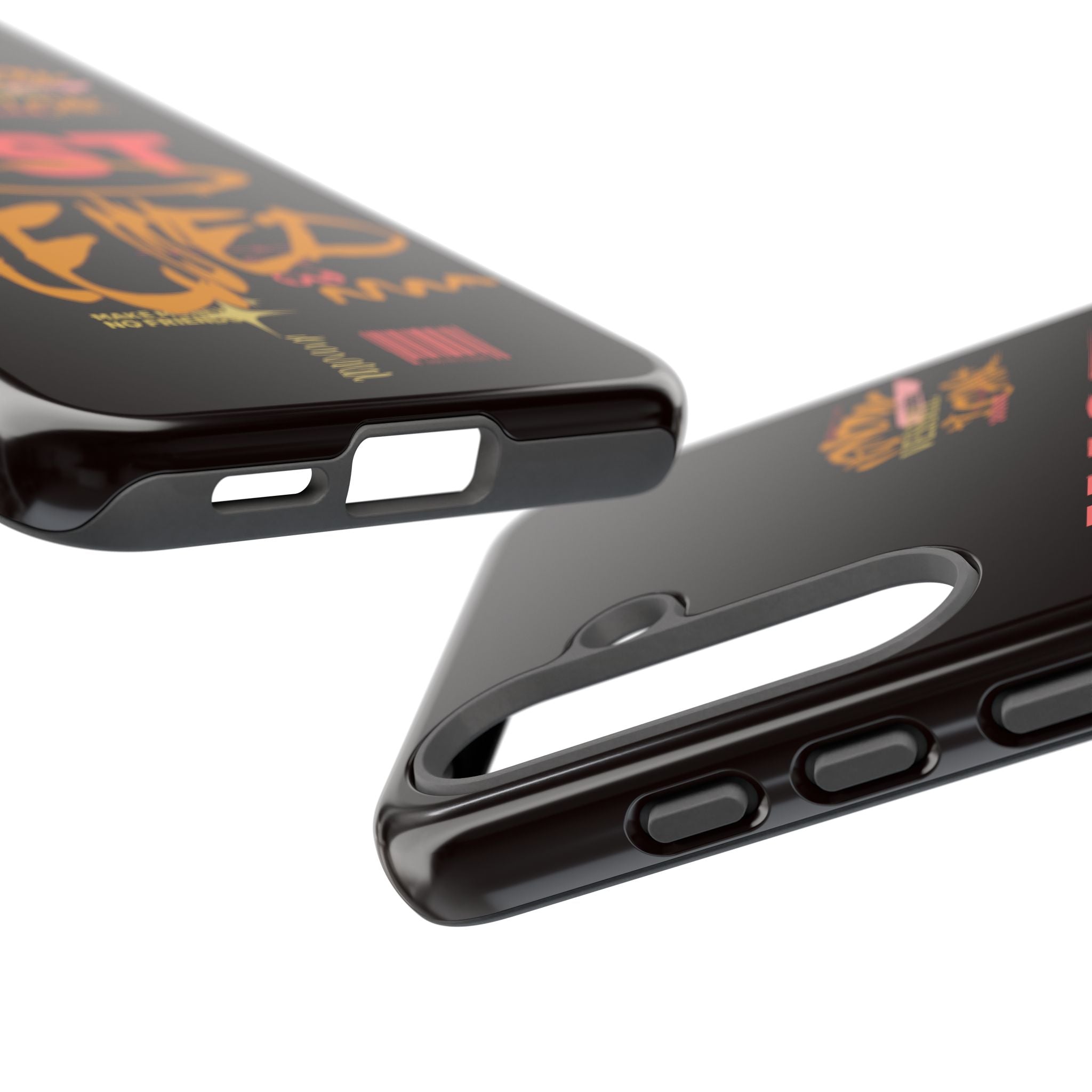 Phone Case — "Just Blessed" Bold Typographic Black Protective Case