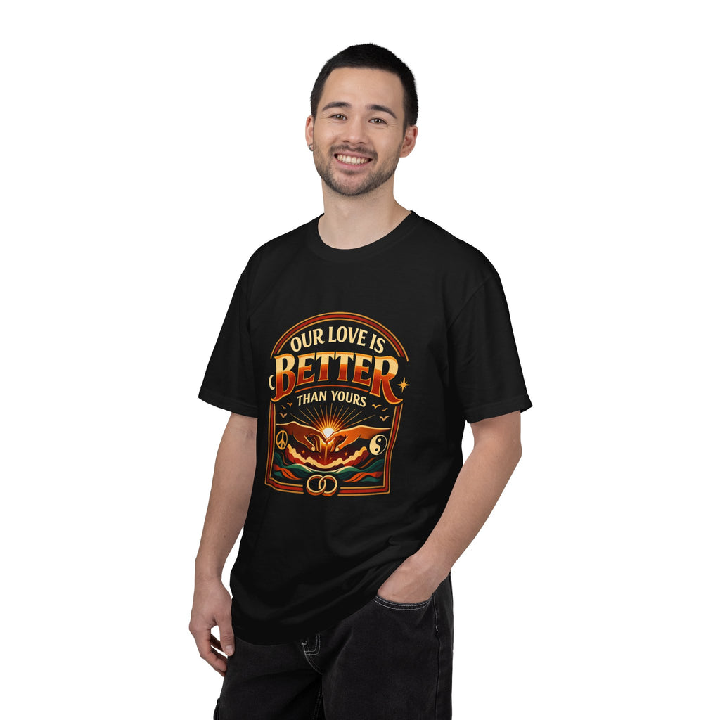 Our Love Is Better Graphic T‑Shirt — Retro Sun & Eagle Vintage Tee
