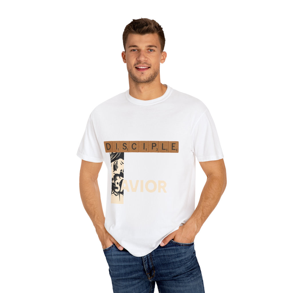 Unisex Garment-Dyed T-Shirt - Scrabble Revelations Game Board Set Gift